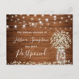 Postal Se pospone la despedida de soltera Mason Jar con a