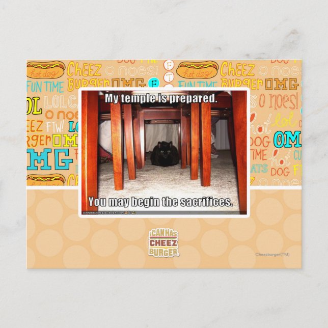 Postal Se prepara mi templo (Anverso)