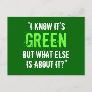 Postal "Sé que es verde..."