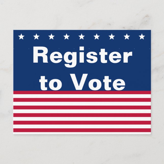 Postal Se registran estrellas patrióticas y bandas para v (Anverso)