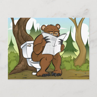 Postal ¿Se resquebraja el oso en los bosques?