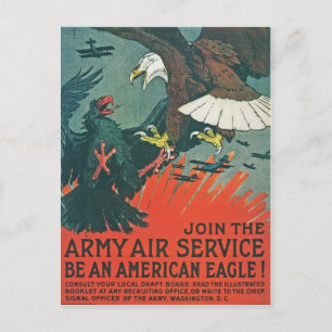 Postal "Sé un águila estadounidense" RESTAURADO Poster aé