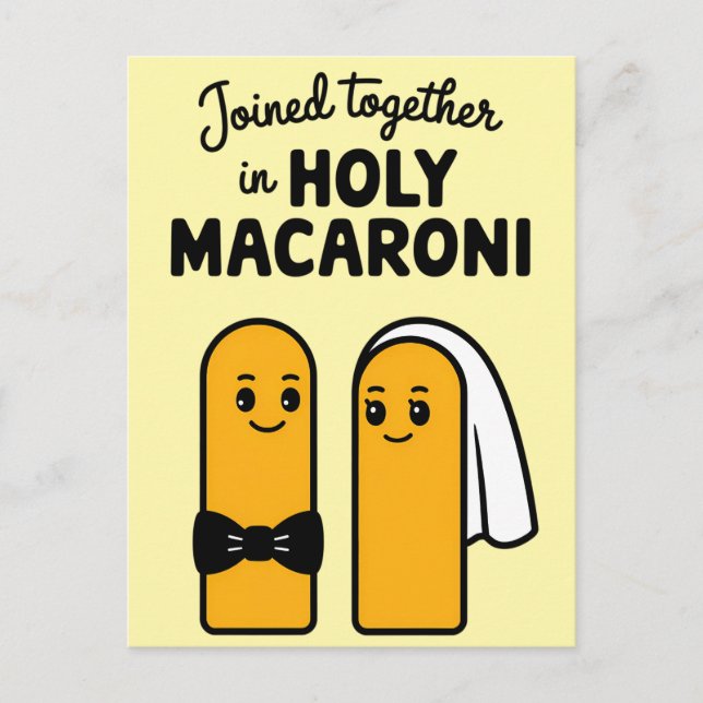 Postal Se Unió En Holy Macaroni Funny Pasta (Anverso)