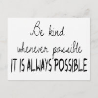 Sea amable siempre que sea posible
