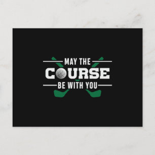 Postal Sea Con Usted Golf Golfer Golfing Funny