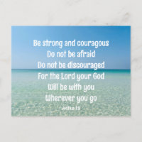 Sea fuerte la Biblia Inspiradora Verse Beach