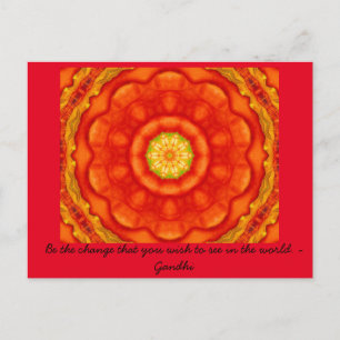 Postal Sea la cita del cambio palabras inspiradoras de Ga