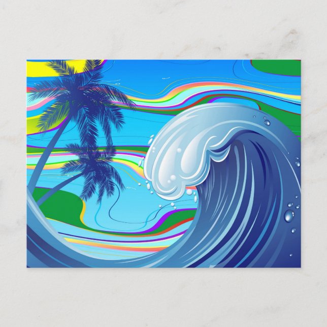 Postal Sea Ocean big Wave Water (Anverso)