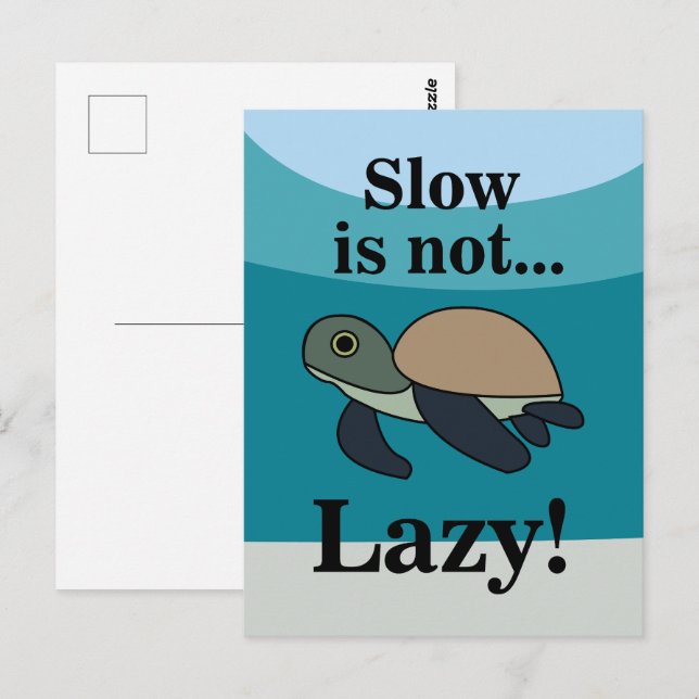 Postal Sea Turtle Funny (Anverso / Reverso)