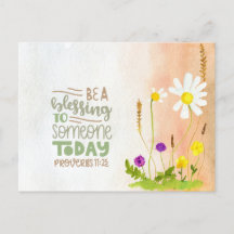 Sea una bendición para alguien hoy los proverbios