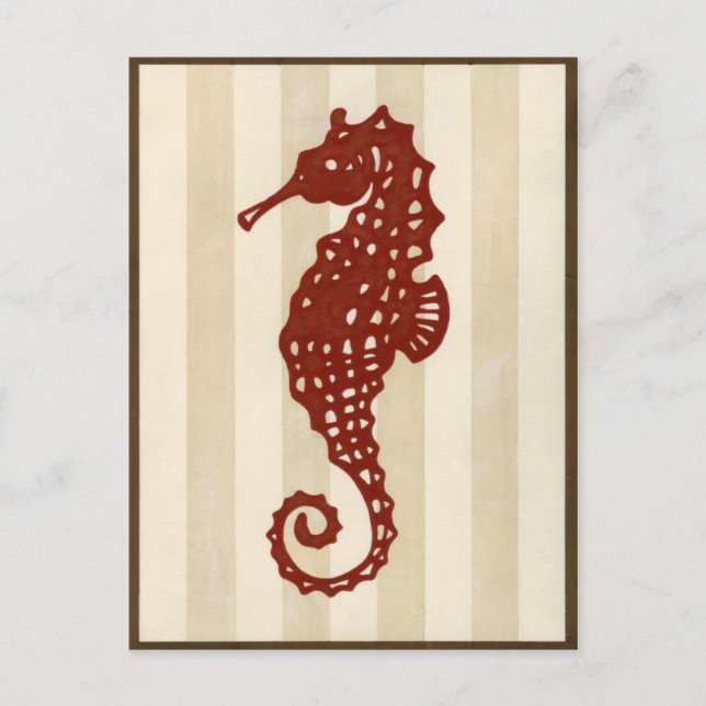 Postal Seahorse Silhouette (Anverso)