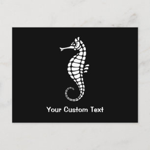 Postal Seahorse White