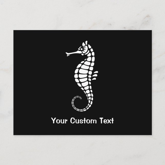 Postal Seahorse White (Anverso)