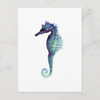 Postal Seahorses oceánicos náuticos de mar del diseño