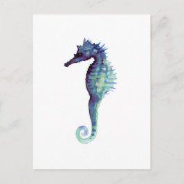 Postal Seahorses oceánicos náuticos de mar del diseño