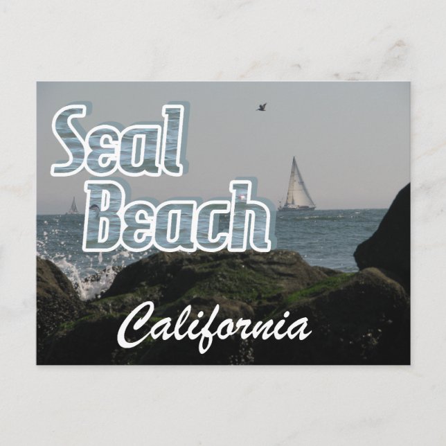 Postal Seal Beach, California (Anverso)