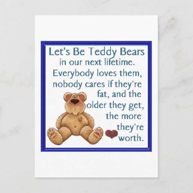 Postal Seamos Teddy Bears (Anverso)