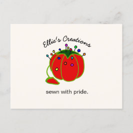 Postal Seamstress Red Pin Cushion Seamstress No Postcar