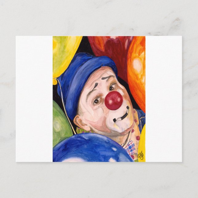 Postal Sean Carlock Clown (Anverso)