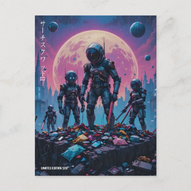 Postal "Search Squad Ω" (Anverso)