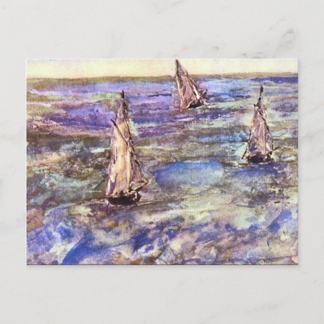 Postal Seascape, 1873 de Edouard Manet (Anverso)