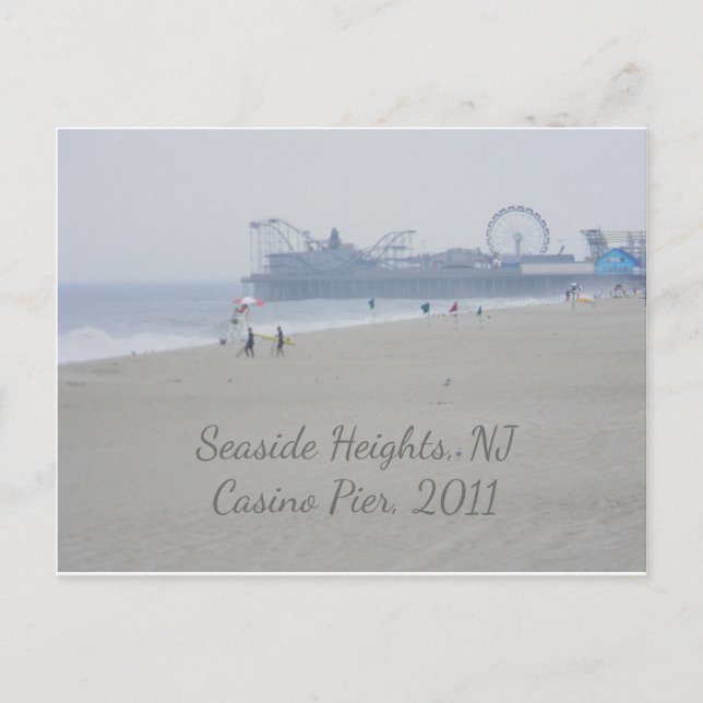 Postal Seaside Heights Casino Pier Beach Boardwalk (Anverso)