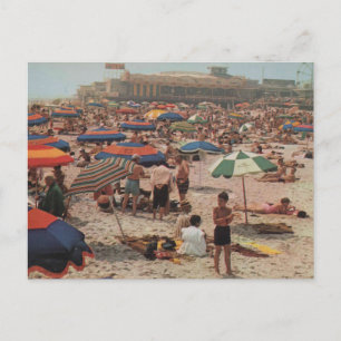 Postal Seaside Heights NJ Un día en la playa Vintage