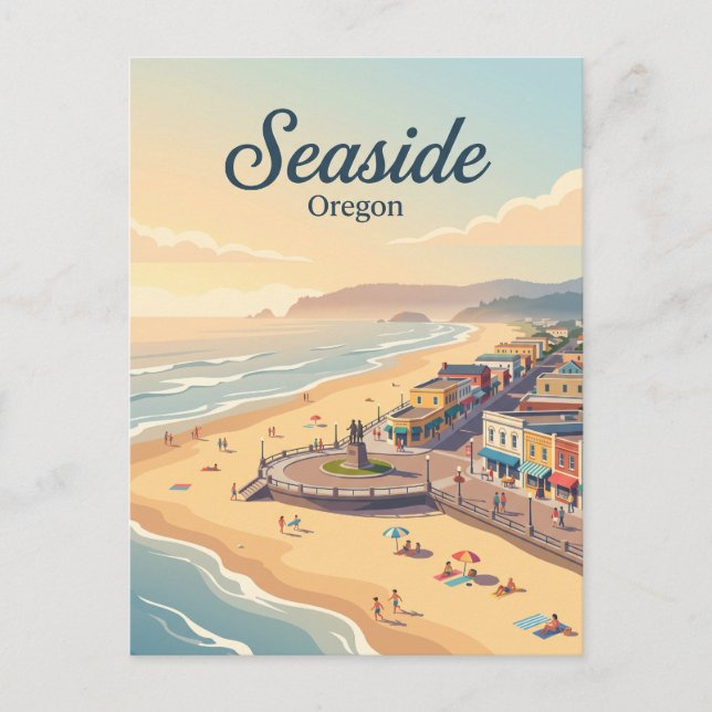 Postal Seaside, Oregón (Anverso)