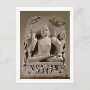 Postal Seated Bodhisattva, Mathura (arenisca roja)