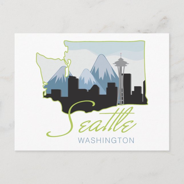 Postal Seatle Washington (Anverso)