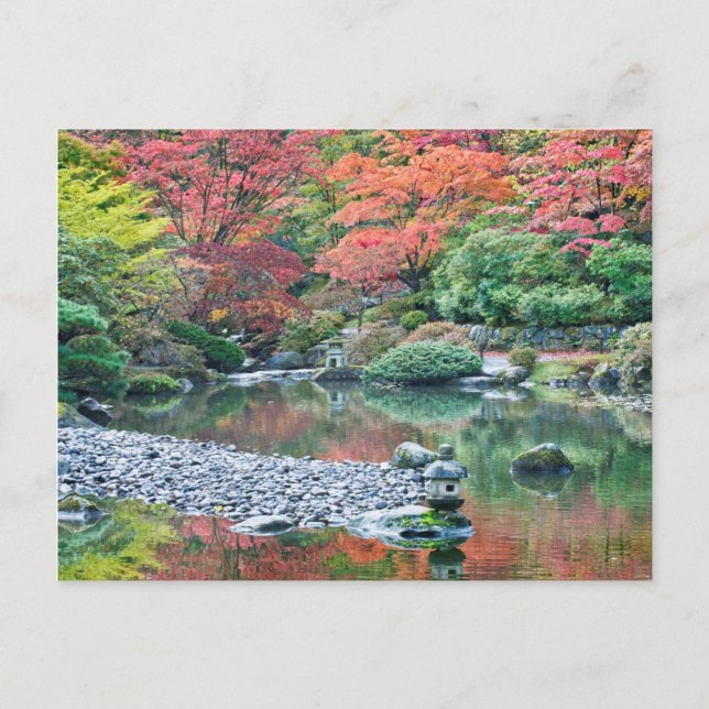 Postal Seattle, Jardín Japonés del Arboreto (Anverso)