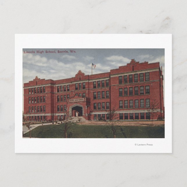 Postal Seattle, WALincoln High School (Anverso)