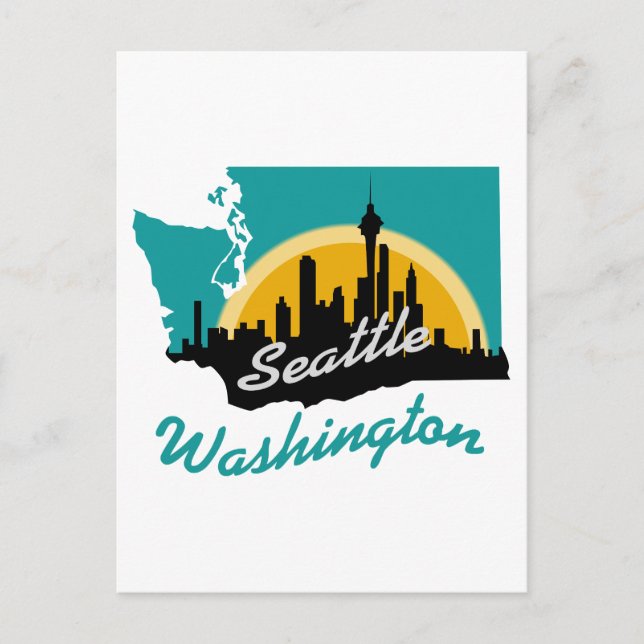 Postal Seattle Washington (Anverso)