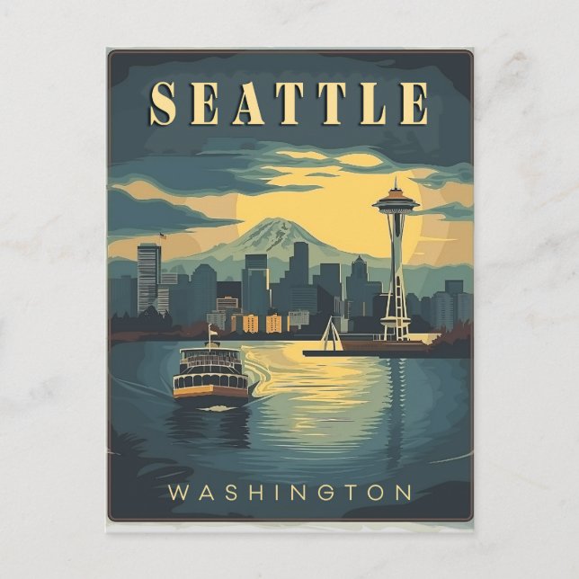 Postal Seattle, Washington (Anverso)