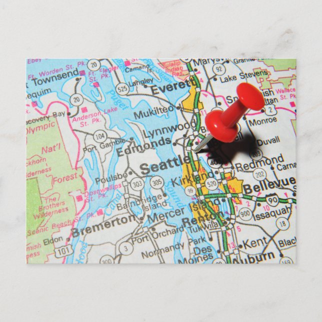 Postal Seattle, Washington (Anverso)