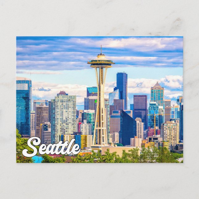 Postal Seattle, Washington, Estados Unidos (Anverso)