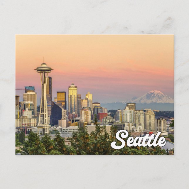 Postal Seattle, Washington, Estados Unidos (Anverso)