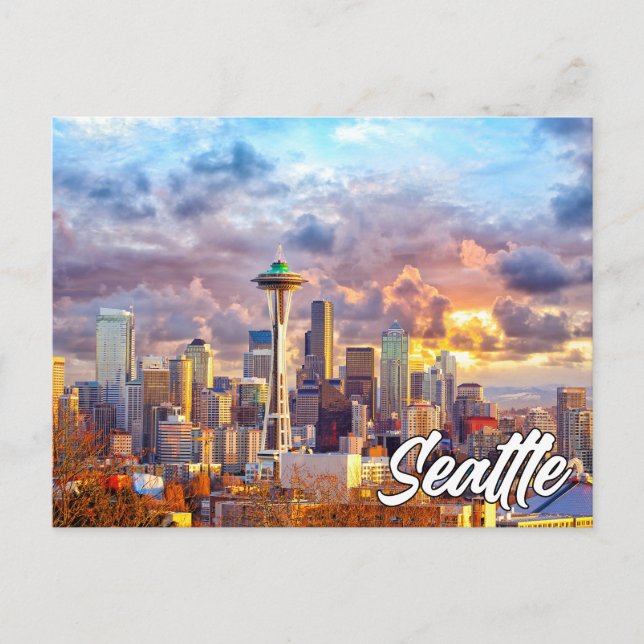 Postal Seattle, Washington, Estados Unidos (Anverso)
