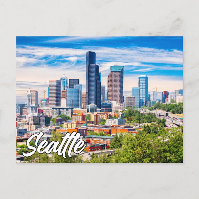 Postal Seattle, Washington, Estados Unidos (Anverso)