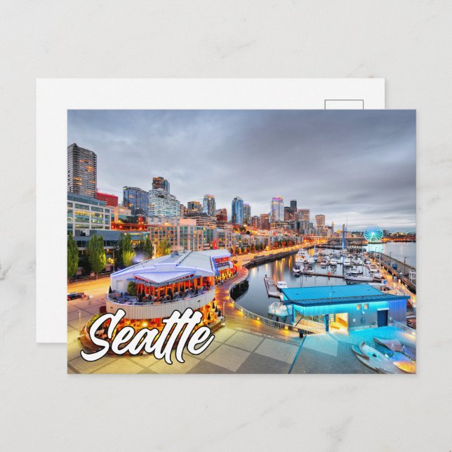 Postal Seattle, Washington, Estados Unidos (Anverso / Reverso)