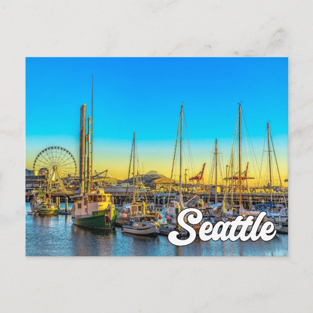 Postal Seattle, Washington, Estados Unidos (Anverso)