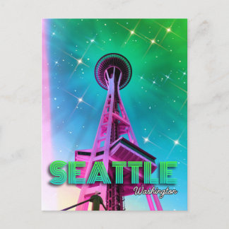 Postal Seattle Washington Space Needle Postcard 