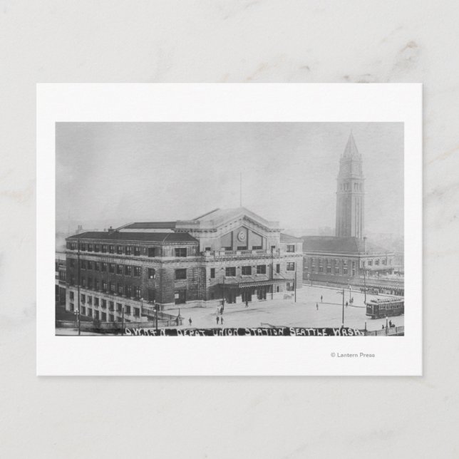 Postal Seattle, WashingtonAerial View of Union (Anverso)