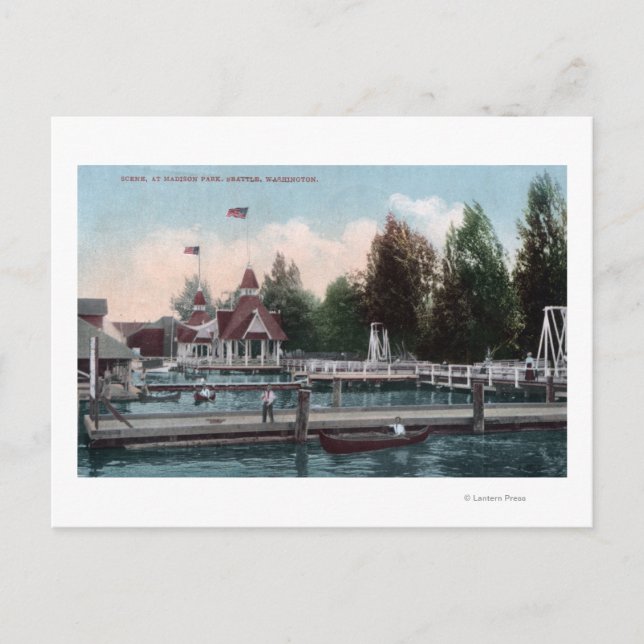 Postal Seattle, WashingtonMadison Park Scene (Anverso)