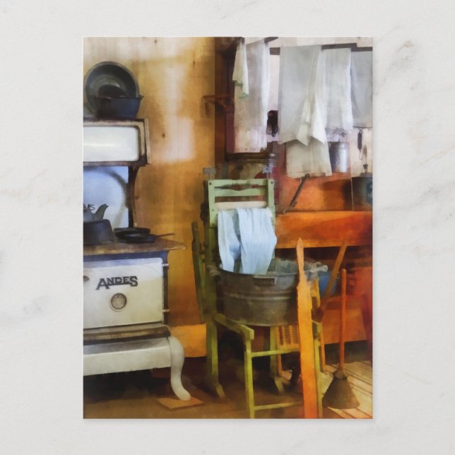Postal Secado en la cocina (Anverso)
