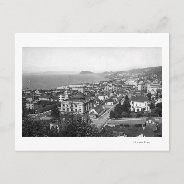 Postal Sección comercial y frente marítimo de Astoria, Or (Anverso)