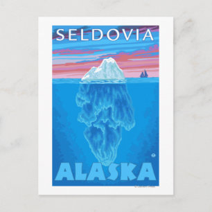 Postal Sección de Iceberg - Seldovia, Alaska