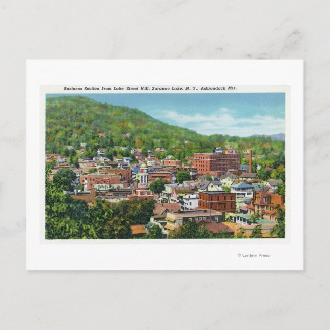 Postal Sección de Negocios de Lake Street Hill (Anverso)