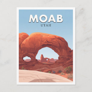 Postal Sección de Ventanas, Parque Nacional Arcos Moab Ut