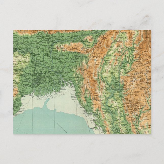 Postal Sección noreste de la India (Anverso)